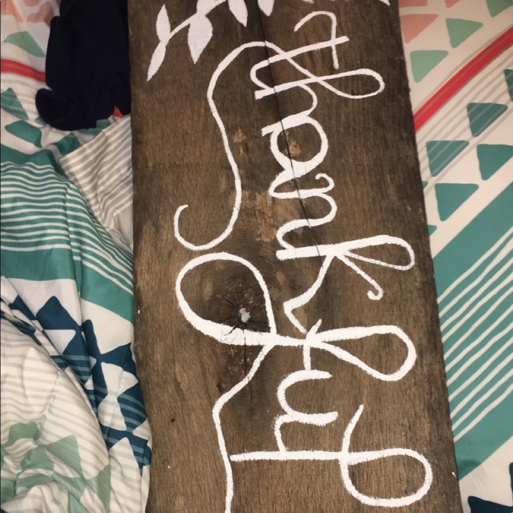 Wooden sign